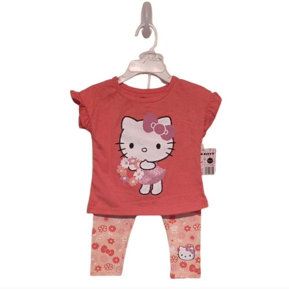 Sanrio Hello Kitty Floral Pattern 2 Piece Set